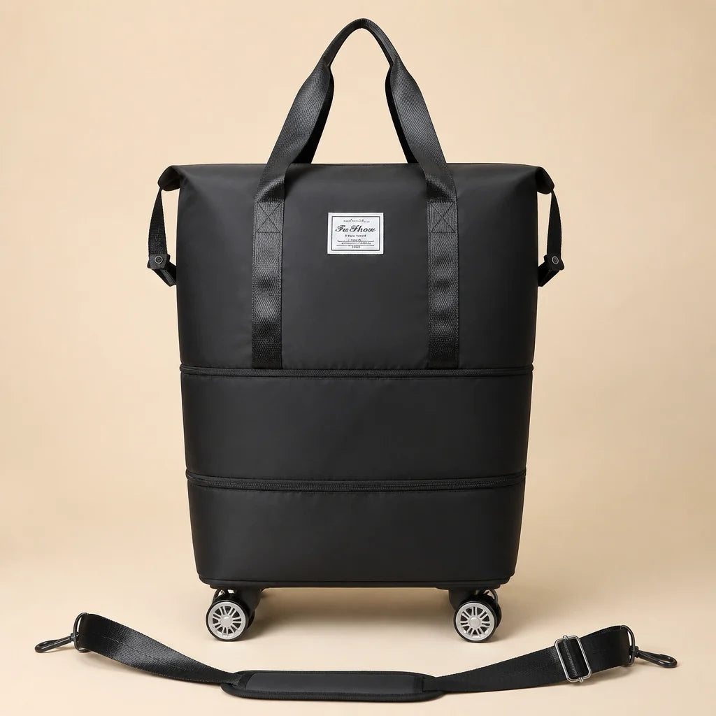 Travel Duffel Bag Wet Dry Compartment Removable Wheels
