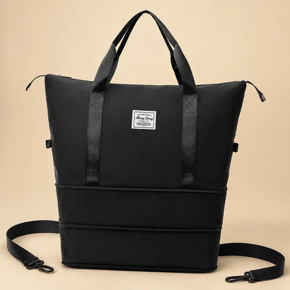 Travel Duffel Bag Wet Dry Compartment Removable Wheels