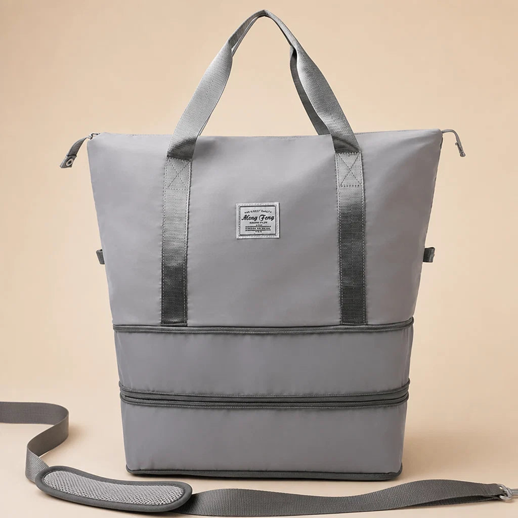 Travel Duffel Bag Wet Dry Compartment Removable Wheels