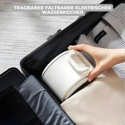 Travel Electric Kettle Foldable Double-Walled Stainless Steel 800ml