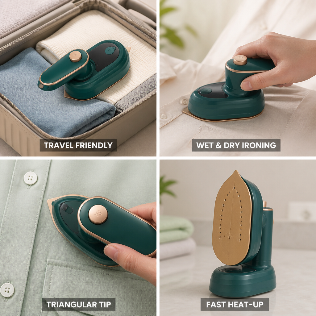 Travel Iron Steam & Dry Triangular Tip