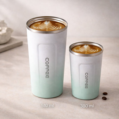 Travel Mug Digital Temp Lid Leak-Proof Vacuum-Insulated