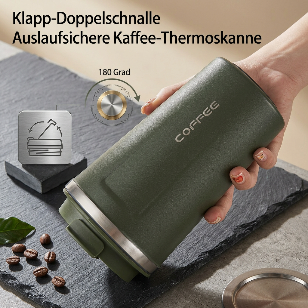 Travel Mug Digital Temp Lid Leak-Proof Vacuum-Insulated