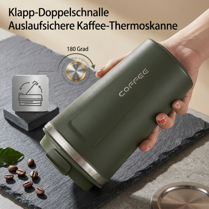 Travel Mug Digital Temp Lid Leak-Proof Vacuum-Insulated