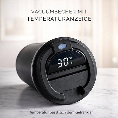 Travel Mug Digital Temp Lid Leak-Proof Vacuum-Insulated
