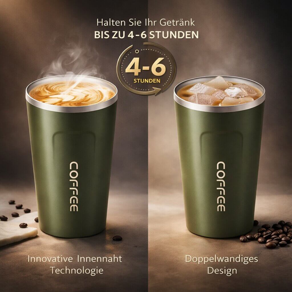 Travel Mug Digital Temp Lid Leak-Proof Vacuum-Insulated