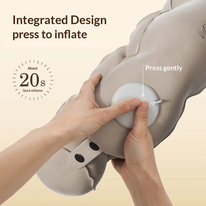 Travel Neck Pillow Built-In Pump & Adjustable Firmness