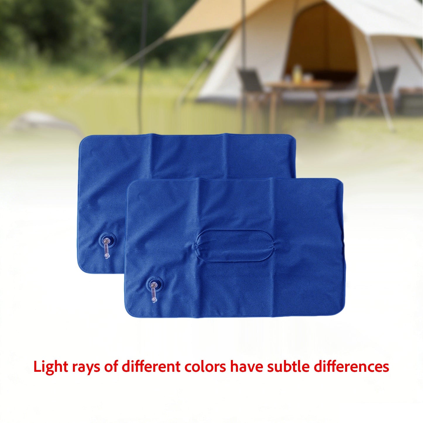 Travel Pillow Set Inflatable Neck & Lumbar Flocked