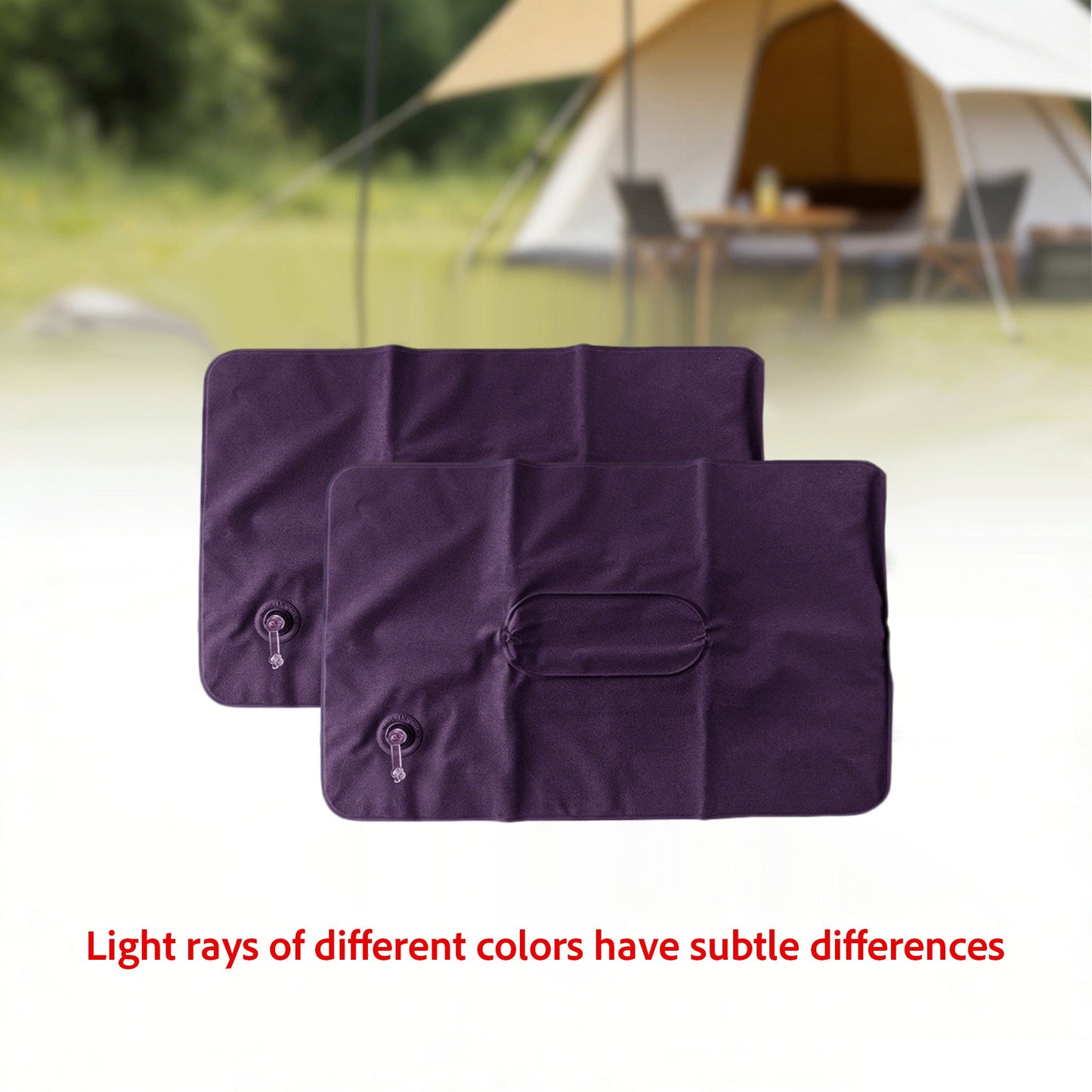 Travel Pillow Set Inflatable Neck & Lumbar Flocked