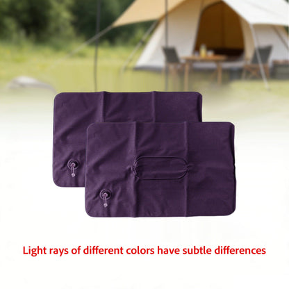 Travel Pillow Set Inflatable Neck & Lumbar Flocked
