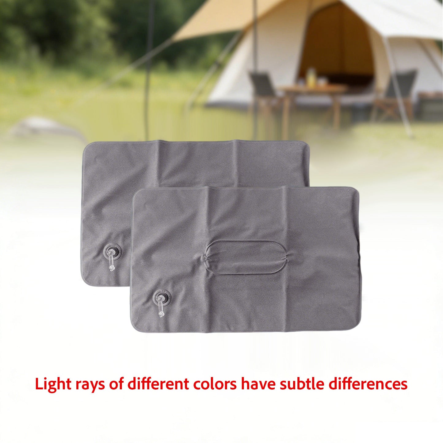 Travel Pillow Set Inflatable Neck & Lumbar Flocked