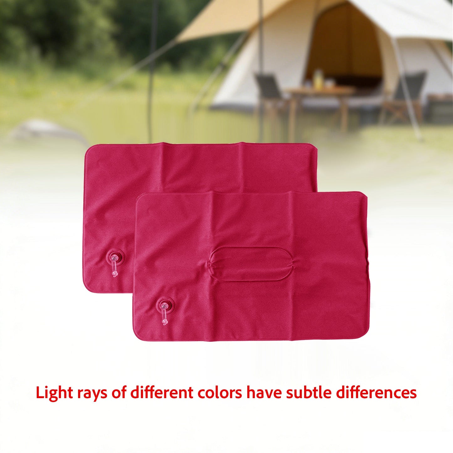 Travel Pillow Set Inflatable Neck & Lumbar Flocked