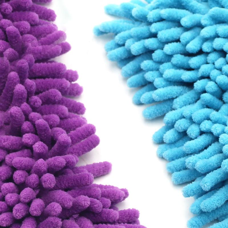 Triangle Floor Mop 180 Degree Rotating Head Chenille Pad