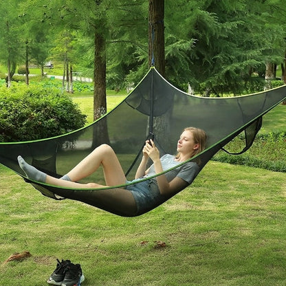 Triangular Camping Hammock 3-Point Nylon Seats Three