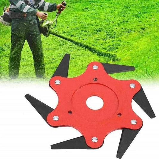 Trimmer Head Manganese Steel Six Teeth 1 In Mount