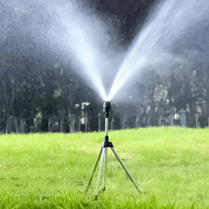 Tripod Sprinkler 360 Degree Rotating Height-Adjustable Stainless Steel