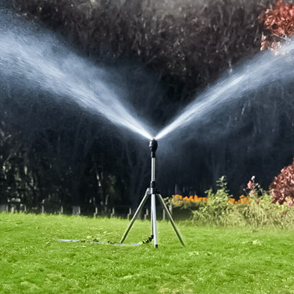 Tripod Sprinkler 360 Degree Rotating Height-Adjustable Stainless Steel