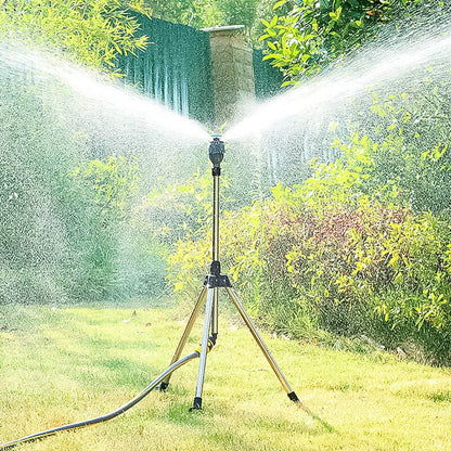 Tripod Sprinkler 360 Degree Rotating Height-Adjustable Stainless Steel