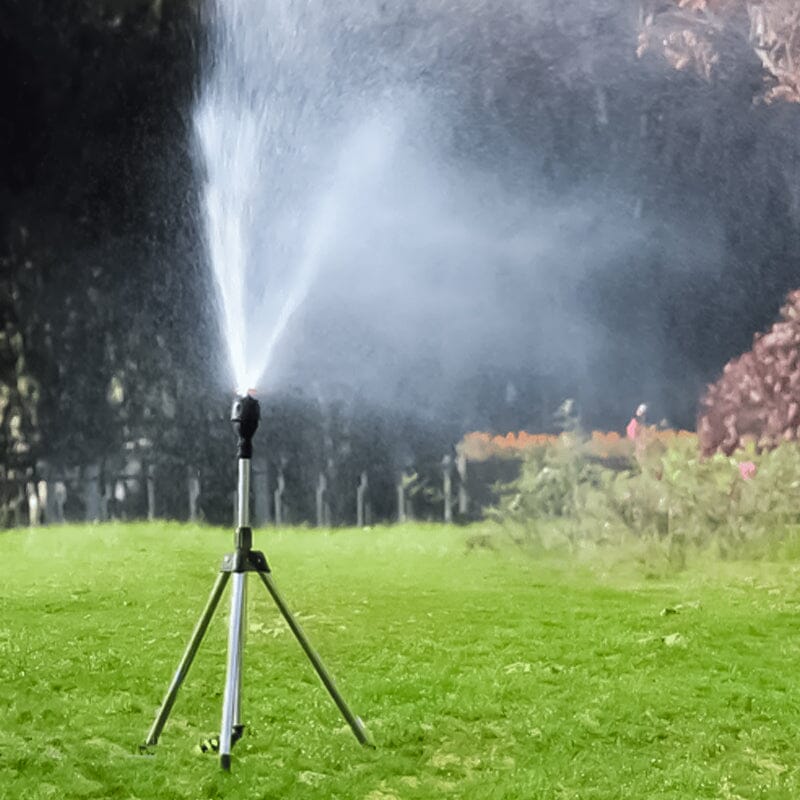 Tripod Sprinkler 360 Degree Rotating Height-Adjustable Stainless Steel