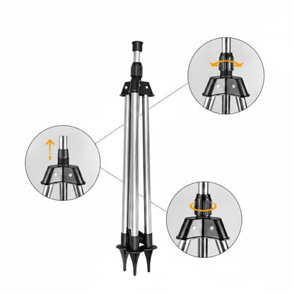 Tripod Sprinkler 360 Degree Rotating Height-Adjustable Stainless Steel