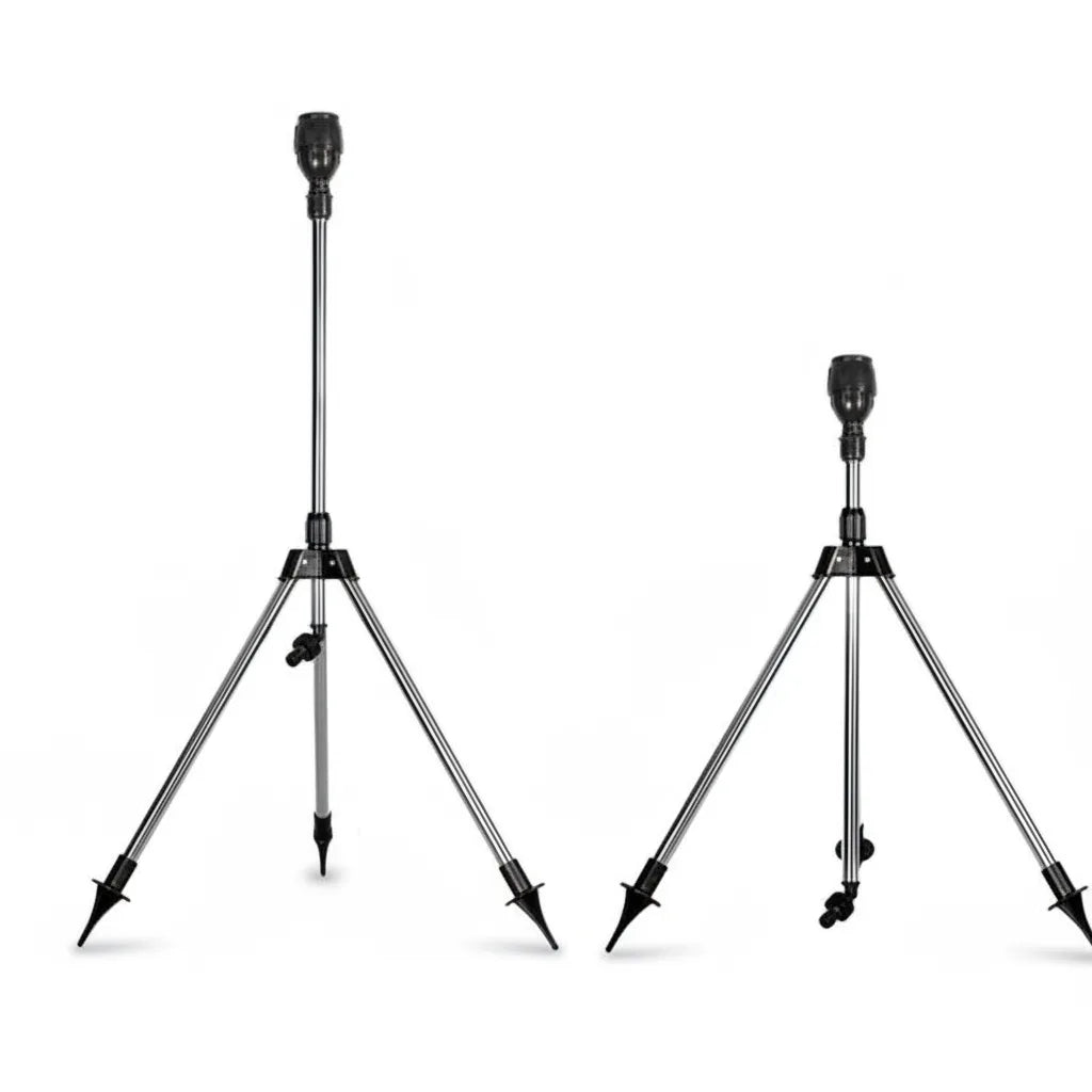 Tripod Sprinkler 360 Degree Rotating Height-Adjustable Stainless Steel