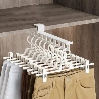 Trouser Rail Extendable Smooth Sliding Aluminum Holds 10 Garments