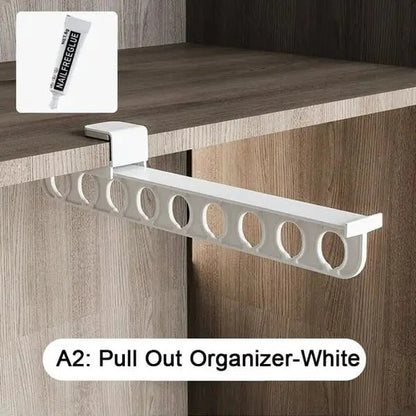 Trouser Rail Extendable Smooth Sliding Aluminum Holds 10 Garments