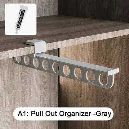 Trouser Rail Extendable Smooth Sliding Aluminum Holds 10 Garments