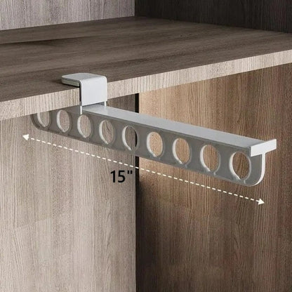 Trouser Rail Extendable Smooth Sliding Aluminum Holds 10 Garments