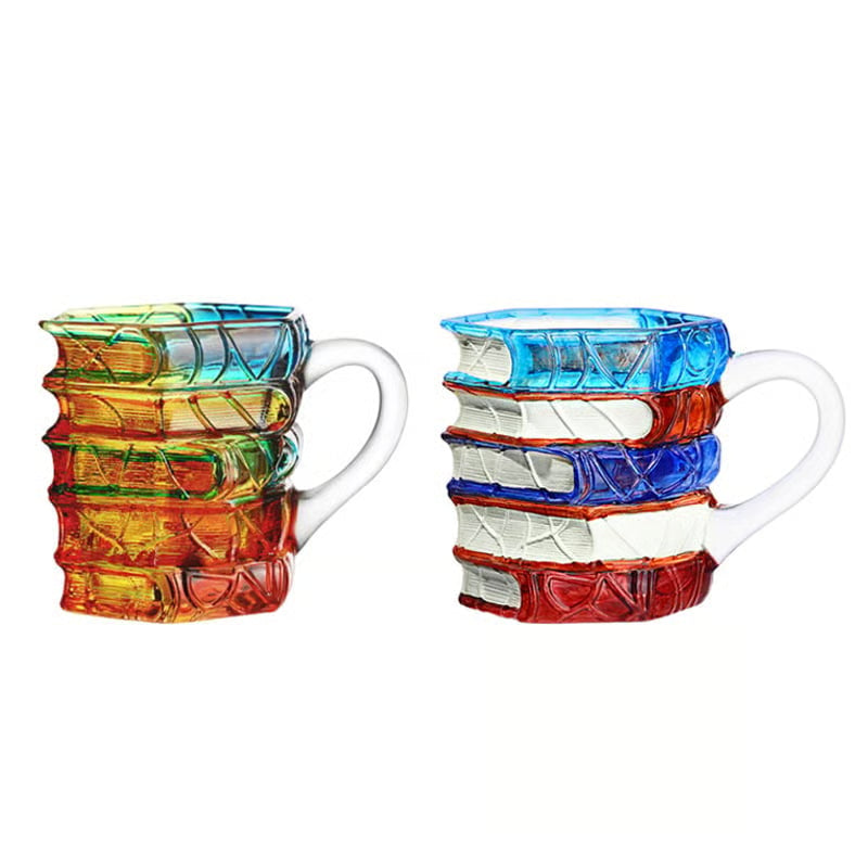 Tumbler Hand-Blown Hand-Painted Lead-Free 6.5 fl oz