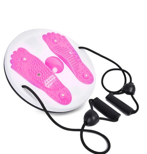 Twist Board Non-Slip Textured Surface With Resistance Bands