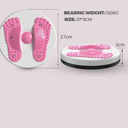 Twist Board Non-Slip Textured Surface With Resistance Bands