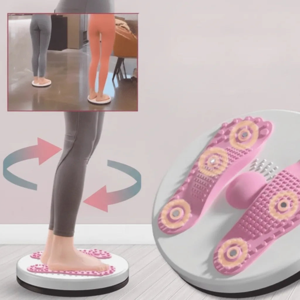 Twist Board Non-Slip Textured Surface With Resistance Bands