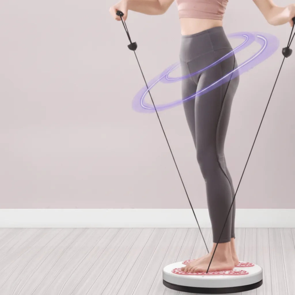 Twist Board Non-Slip Textured Surface With Resistance Bands