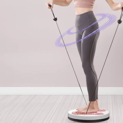Twist Board Non-Slip Textured Surface With Resistance Bands