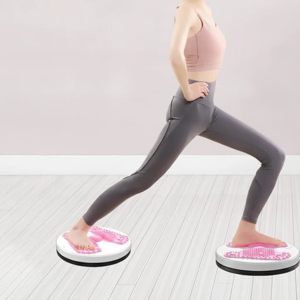 Twist Board Non-Slip Textured Surface With Resistance Bands