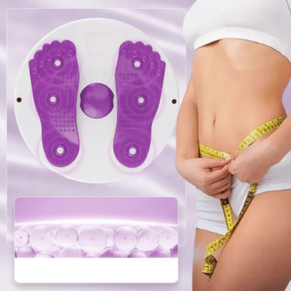 Twist Board Non-Slip Textured Surface With Resistance Bands
