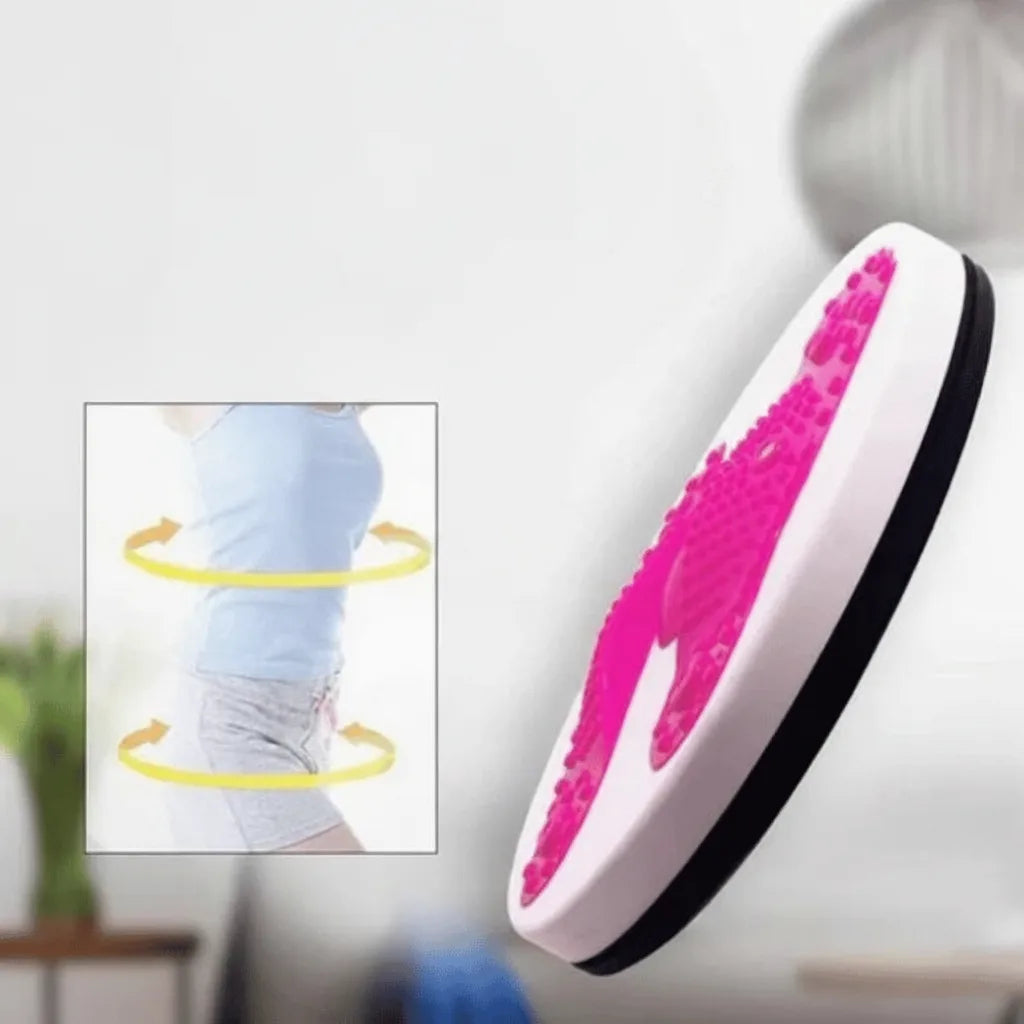 Twist Board Non-Slip Textured Surface With Resistance Bands