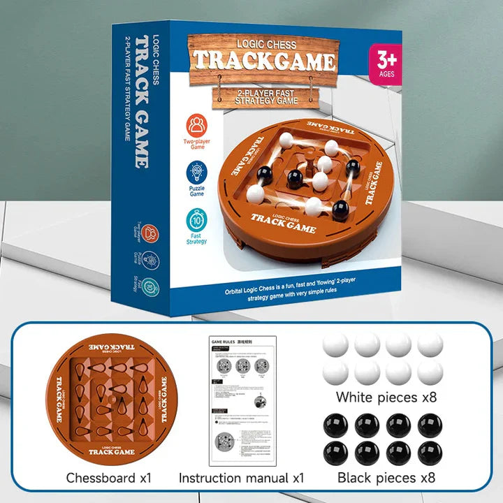 Two-Player Board Game 10-Min Marble Strategy