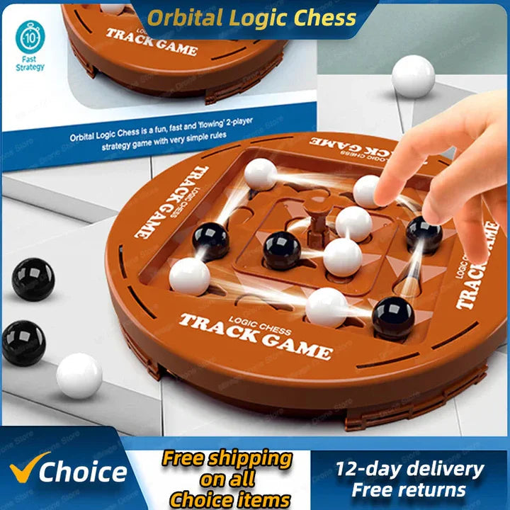 Two-Player Board Game 10-Min Marble Strategy