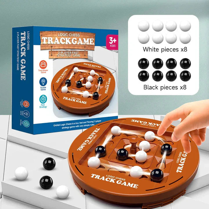 Two-Player Board Game 10-Min Marble Strategy