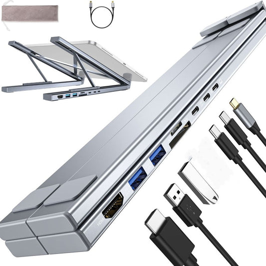 USB-C Docking Station Ergonomic Laptop Stand 4K HDMI