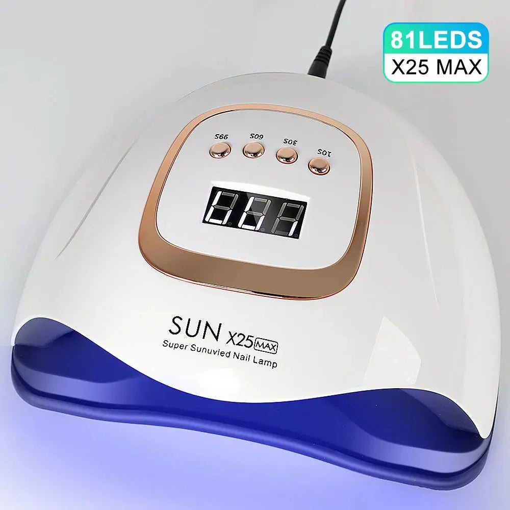 UV/LED Nail Lamp 81 LEDs Fast Curing Low-Heat Mode