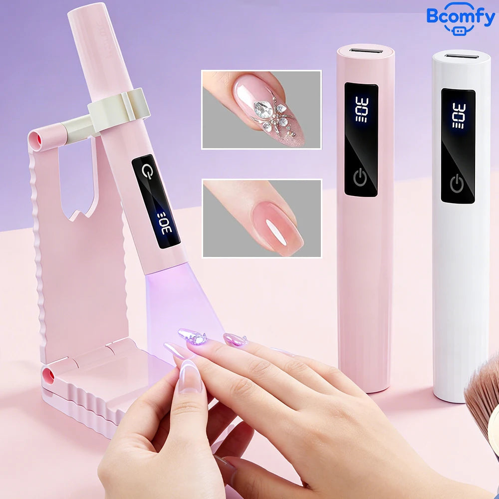 UV Nail Curing Pen USB Rechargeable Foldable Stand