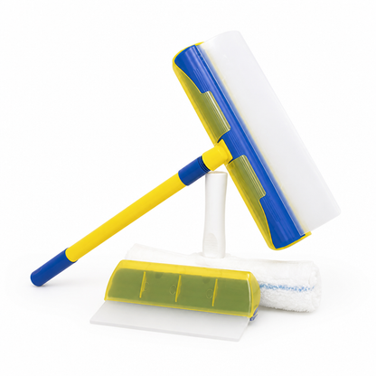 Ultra-Soft Silicone & Microfiber Glass Cleaning Set (5-Piece)