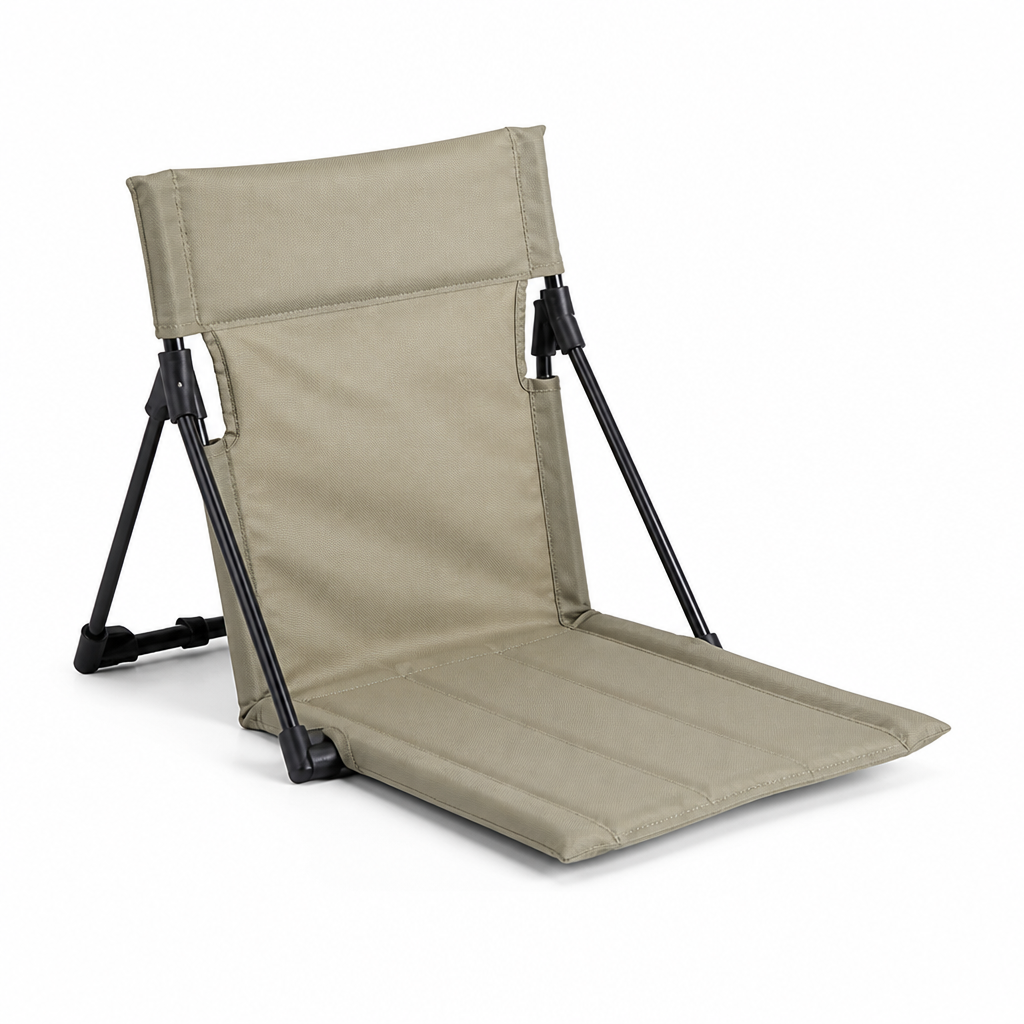 Ultralight Padded Triangular Aluminum Frame Camping Folding Chair