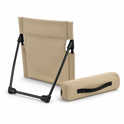 Ultralight Padded Triangular Aluminum Frame Camping Folding Chair