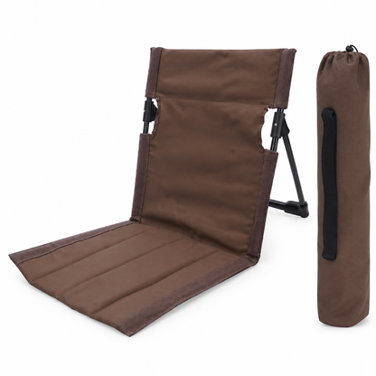 Ultralight Padded Triangular Aluminum Frame Camping Folding Chair