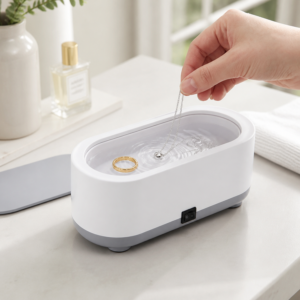 Ultrasonic Cleaner Compact Adjustable Frequency Jewelry & Watches