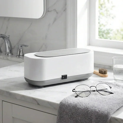 Ultrasonic Cleaner Jewelry & Glasses 42,000 Vibrations Battery-Powered